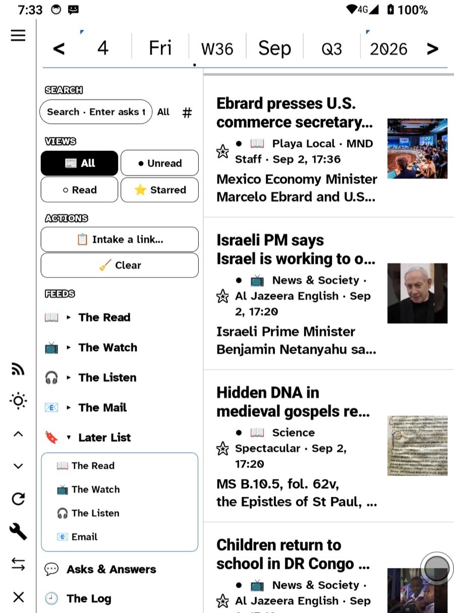Incoming on an e-ink phone
