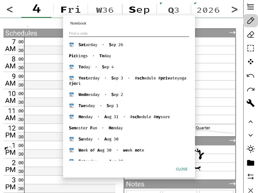 The Notebook on a Boox Tab Mini C