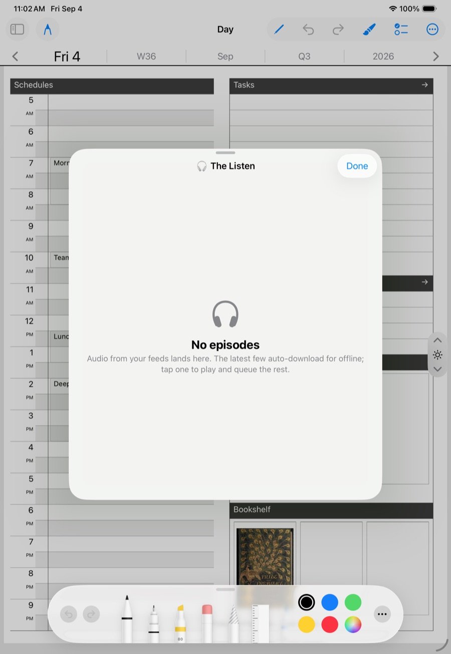 The Listen on the iPad